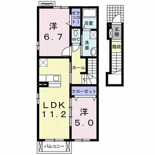ミニヨン カフェ【2階】の間取り