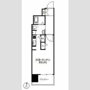 スワンズシティ新大阪【2階】の間取り