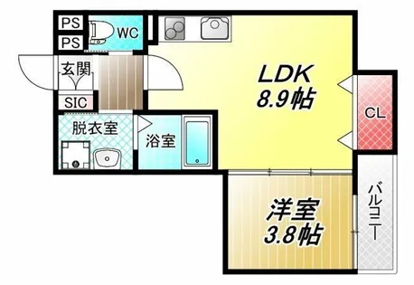 コラッジオ衣摺【3階】の間取り