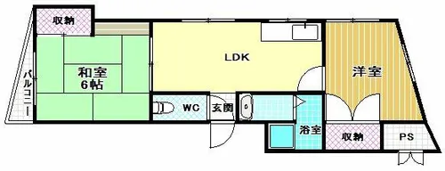 富士第2ハイツ【301号室】の間取り
