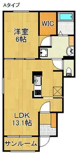 アクティブ・スクエアA・B【1階】の間取り
