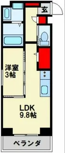 サンレリウス戸畑【2階】の間取り