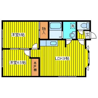 ハイツメープル【202号室】の間取り