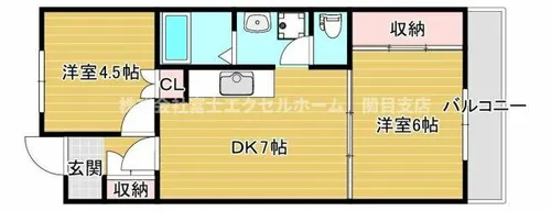 ツインコープ守口北館【3階】の間取り
