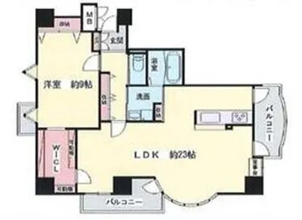 サンテデーレしかま【8階】の間取り