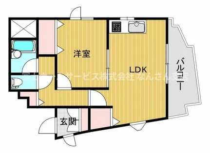 南黒門マンション【8階】の間取り