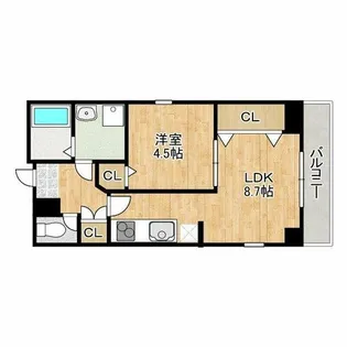 巨匠【3階】の間取り