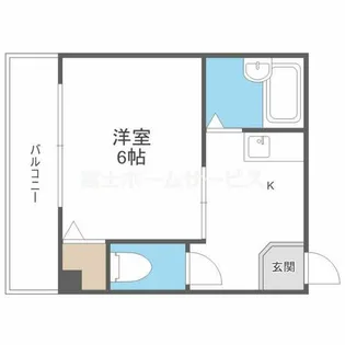 エムローズ太子橋【4階】の間取り