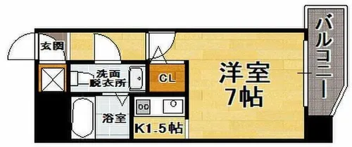 エステートモア高宮EST【6階】の間取り