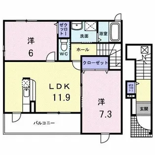 昴 A【2階】の間取り