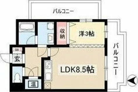 エポラール白壁【5階】の間取り