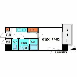 ウインズコート都島【6階】の間取り