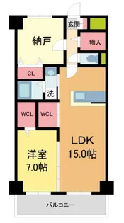 GROOVE上甲子園レジデンス【702号室】の間取り