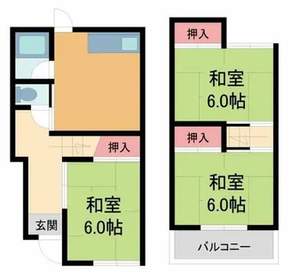 兵庫県西宮市熊野町【一戸建】の間取り