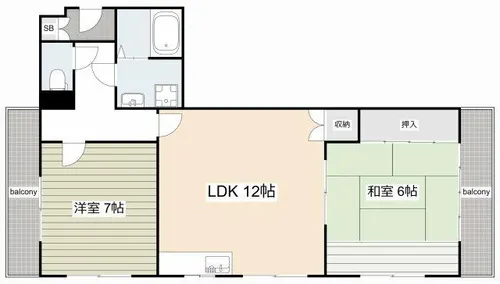アスク甲子園【303号室】の間取り