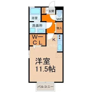 アンフィニドミール【2階】の間取り