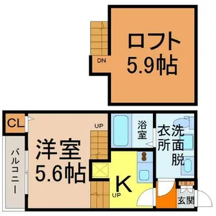 エスパス・リブレ【1階】の間取り