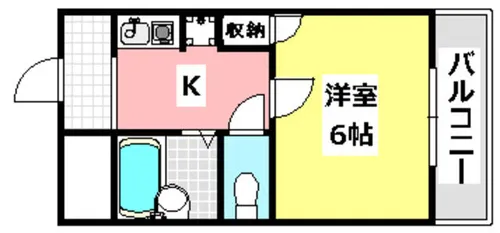 ロイヤルミサワ【608号室】の間取り