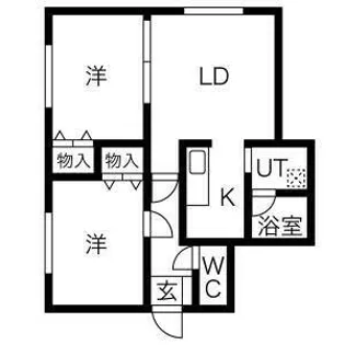ノースフロンティア【2階】の間取り