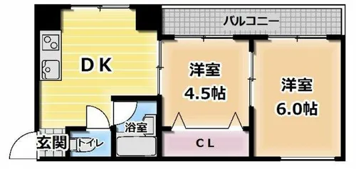 田畑マンション【1階】の間取り