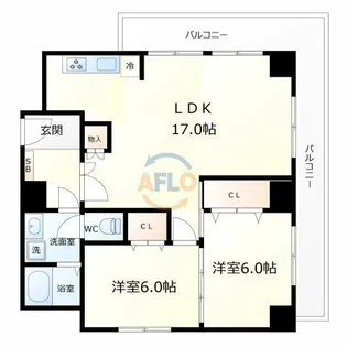 アバンダント釣鐘【4階】の間取り