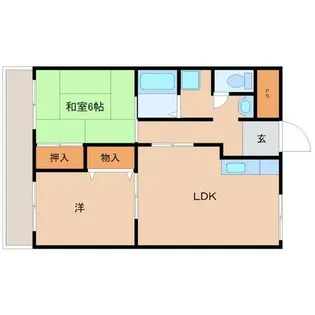 アビーロード名神【2階】の間取り