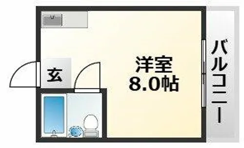 大阪府大阪市東淀川区上新庄2丁目【マンション】の間取り