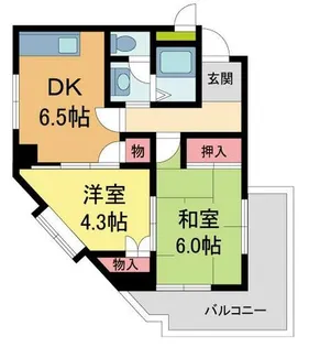 北夙川ナインズ【2階】の間取り