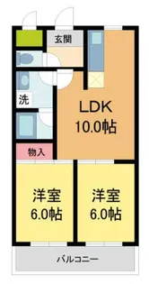 ユーコート宝塚【102号室】の間取り