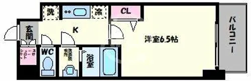 プレサンス上町台筆ヶ崎NORTH【11階】の間取り