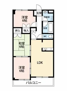 サンコート23【504号室】の間取り