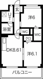 NEO【103号室】の間取り
