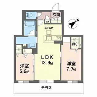 シャーメゾンステージ茨木春日【3階】の間取り