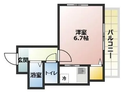 KマンションJIN【2階】の間取り