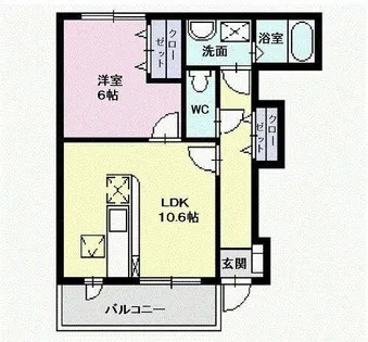 サンブレス【1階】の間取り