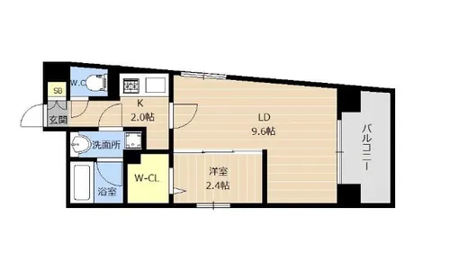 アイズ南福岡【7階】の間取り
