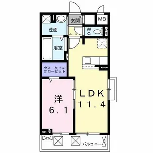 ベルソレイユ【2階】の間取り