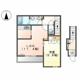 エトワール桜【2階】の間取り