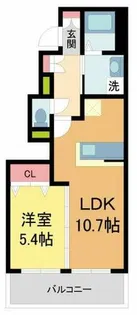 メゾンレスポワール【1階】の間取り