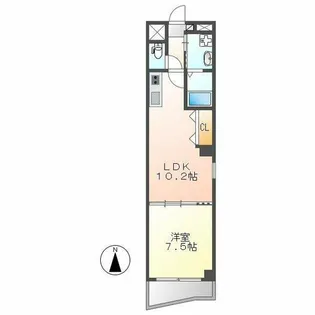 マルティーノ新栄【301号室】の間取り