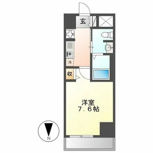 パークアクシス丸の内【501号室】の間取り