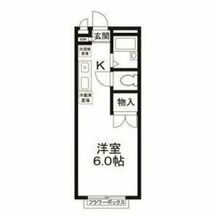 エステートピア中野【1階】の間取り