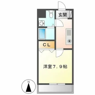 Mステージ栄【304号室】の間取り