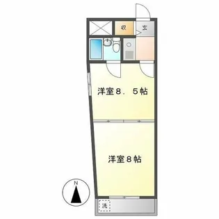東和マンション広小路【8階】の間取り
