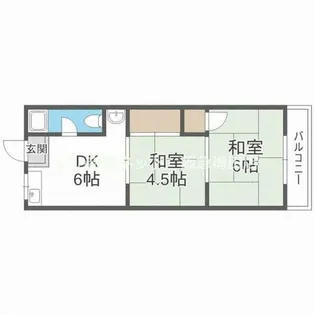 光マンション【4階】の間取り