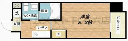 サンヴィラ都島北通【8階】の間取り