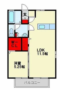 グリーングラス【203号室】の間取り