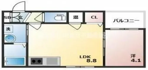 GRANDIR河内花園(グランディル河内花園)【2階】の間取り