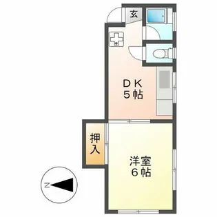 三宝ビル【D-1号室】の間取り