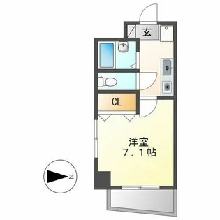クレール車道Ⅰ【3階】の間取り